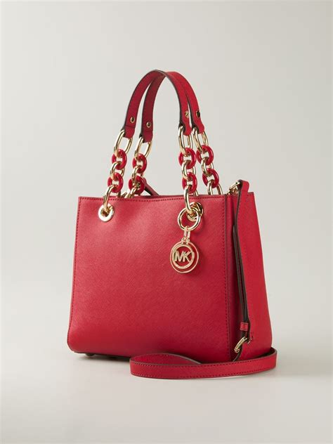 cherry red michael kors bag|michael kors purse color chart.